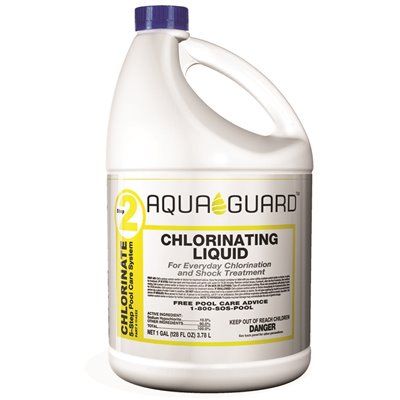 Aquaguard Chlorinating Liquid, 1 Gal. Case Of 4