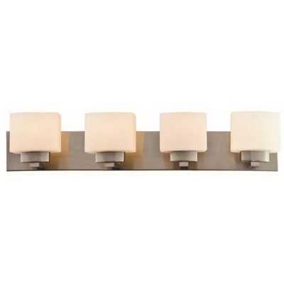 Seasons Dove Creek 32 In. 4-Light Bath Vanity Fixture Satin Nickel