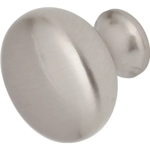 Seasons 1.25 In. Round Brushed Nickel Cabinet Knob, 25-Pack