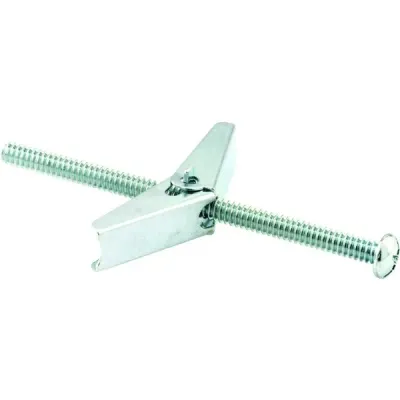 Steel 1/8" X 3" Zinc Plated Toggle Bolts, Pack Of 50