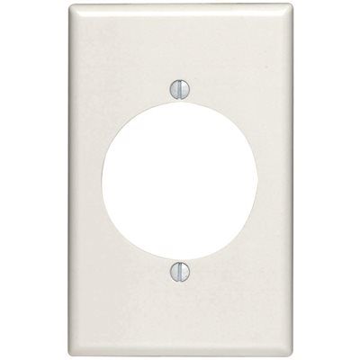 Leviton White 1-Gang Single Outlet Wall Plate 1-Pack