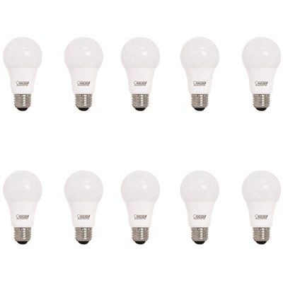 FEIT Electric 8.8w A19 LED A-Line Bulb (5000k) (10-Pack)
