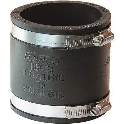Fernco 3" Flexible Pvc Clamp Coupling