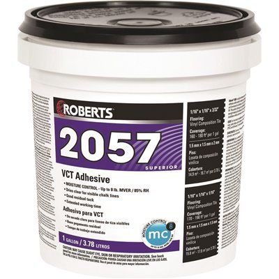 FD ROBERTS Vinyl Composition Tile Adhesive, 1 Gallon (3.78 L)