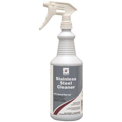 Spartan Stainless Steel Cleaner, Pleasant Scent, 1 Qt, Case of 12
