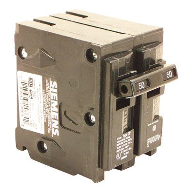 Siemens 50 Amp 2-Pole Interchangeable Circuit Breaker