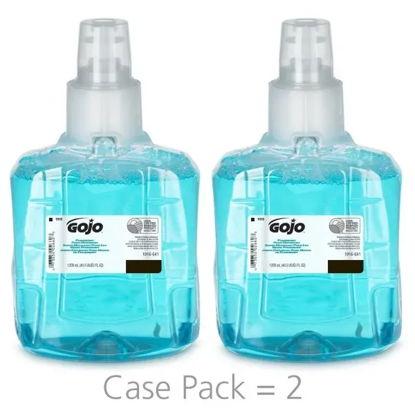 Gojo Pomeberry Foam Handwash, Pomegranate Scent, 1200 mL Hand Soap Refill For Gojo Ltx-12 Dispenser (Pack Of 2)