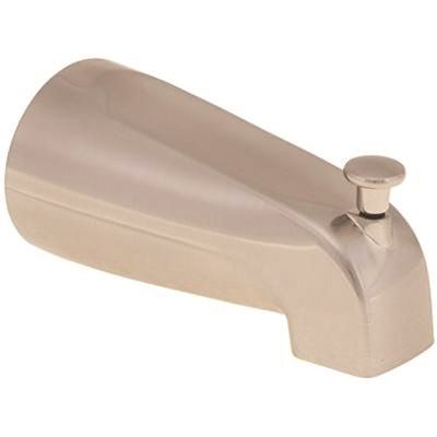 Maintenance Warehouse Brushed Nickel Diverter Tub Spout For 5/8 Compression Fitting