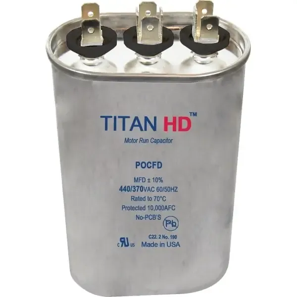 Packard Titan Hd Run Capacitor 25+5 Mfd 440/370 Volt Oval, Box Of 5