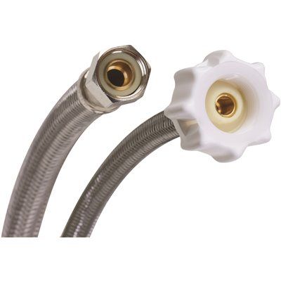 Fluidmaster® Stainless Steel Toilet Supply 20" 3/8 Comp X 7/8 Ballcock Clickseal