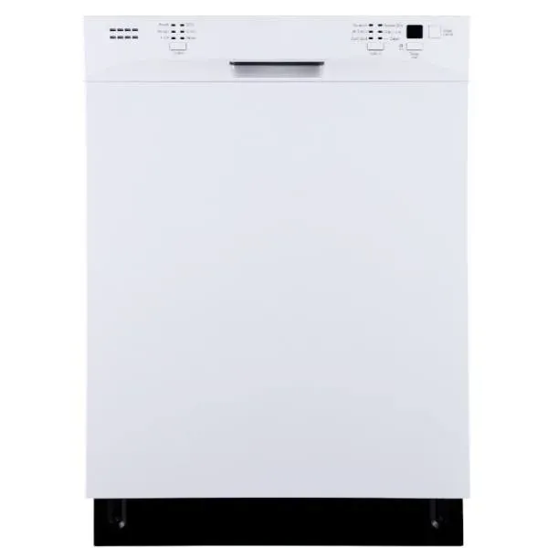 Seasons ENERGY STAR 24 In. Front Control 52 dBA Dishwasher With 2 Racks Stainless Steel Tub, White