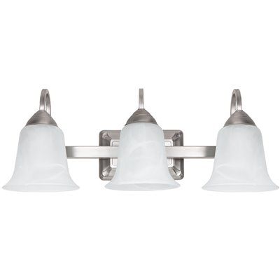 FEIT Electric 3-Light 24w Warm White Brushed Nickel LED Bath Vanity Fixture