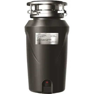 Maintenance Warehouse 1/3 HP Continuous Feed Garbage Disposal Non-Corded With Bio-Shield Odor Protection