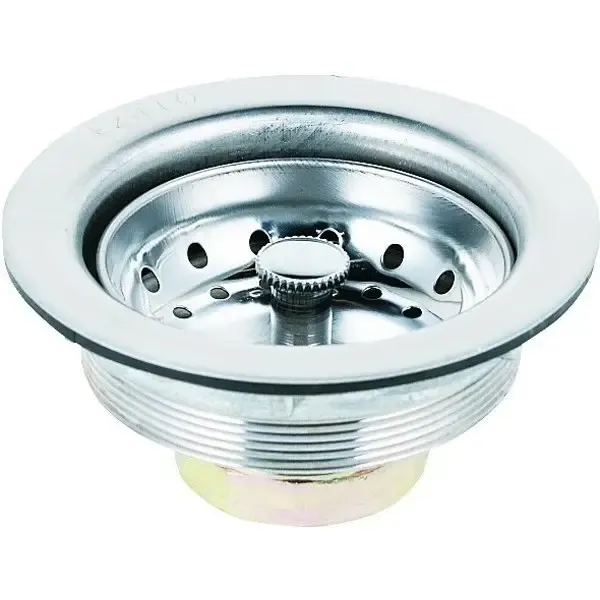 Kitchen Sink Strainer, Fits 3-1/2"-4" Opening, Stainless Steel