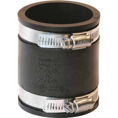 Fernco 2 In. Flexible Pvc Clamp Coupling