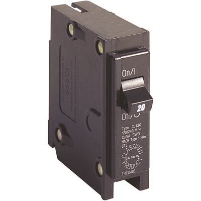 Cutler-Hammer 20 Amp 120/240 Volt 1-Pole Circuit Breaker