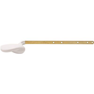 Fluidmaster Universal Curved Toilet Tank Lever In White