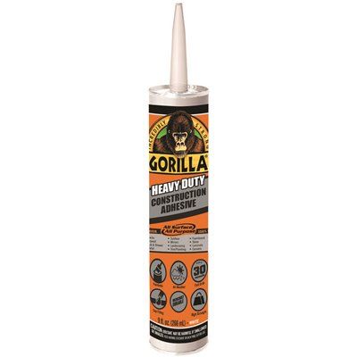 Gorilla® Heavy Duty Construction Adhesive 9 Oz Cartridge Case Of 12