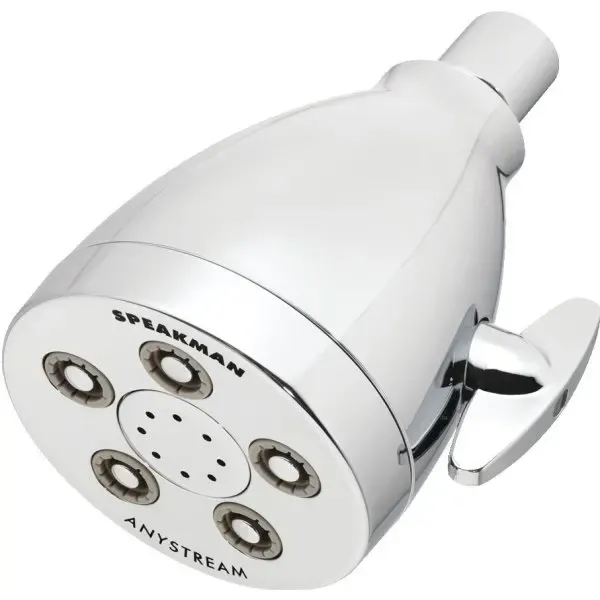 Speakman 3-Spray 3.5 in. Single Wall MountHigh Pressure Fixed Adjustable Shower Head in Polished