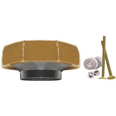 Everbilt Extra Thick Reinforced Wax Toilet Bowl Gasket With Flange And Bolts