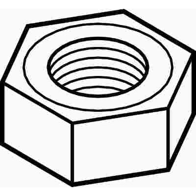 Lindstrom, 1/4-20 Z"C Hex Nuts,package Of 100