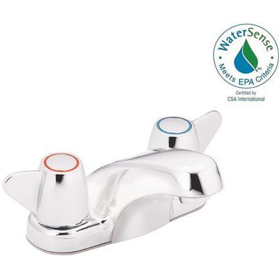 Cfg Cornerstone™ 2-Handle Bathroom Faucet W/ Metal Handles (Chrome)