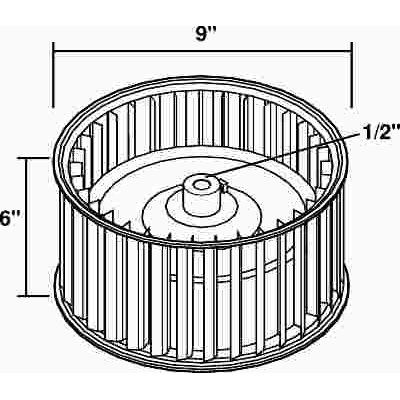 9" Clockwise Condenser Wheels