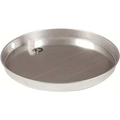 Camco 20 In ID Aluminum Water Heater Drain Pan With PVC Fitting