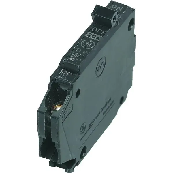 GE 20 Amp 120/240 Volt 1-Pole Thin Circuit Breaker
