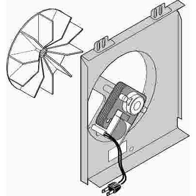 Broan Nutone Exhaust Fan Motor - Assembly And Grille