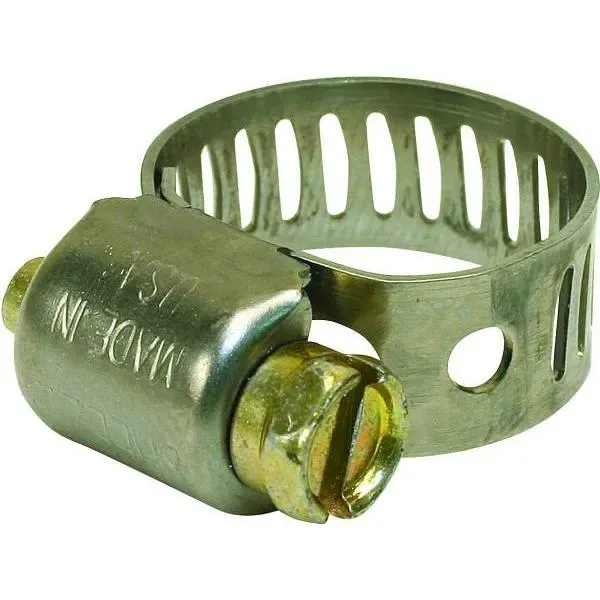 Breeze Clamp 7/32" - 5/8" Mini Hose Clamp, Stainless Steel, Package Of 10