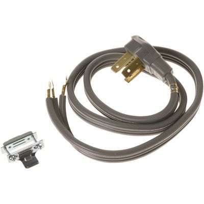 GE Replacement 4ft 3-Wire 50amp Power Cord For Range, Part#wbpc4g50a3r