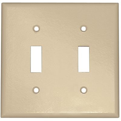 Titan3 2-Gang Steel Toggle Switch Plate (10-Pack)