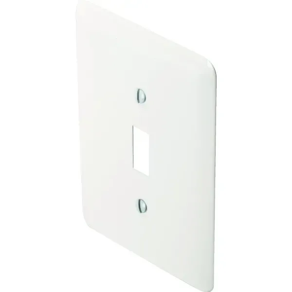 Titan3 1-Gang Metal Toggle Wall Plate (25-Pack) (White)