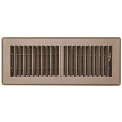 TruAire 4 in. x 12 in. Brown Floor Register