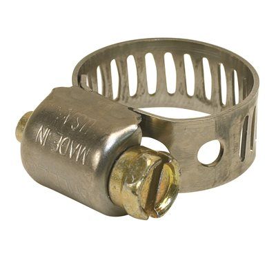 Breeze Clamp 7/32 In. To 5/8 In. Mini Hose Clamp 410 Stainless Steel (10-Pack)