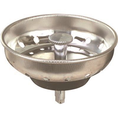 SINK BASKET STRAINER WITH PEG POST STAINLESS STEEL