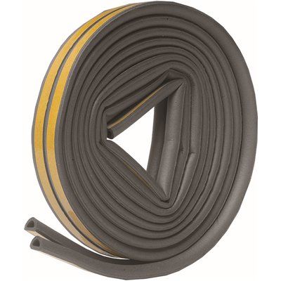 Frost King 5/16"W X 1/4"H X 17' Epdm Rubber Weatherstrip Gray