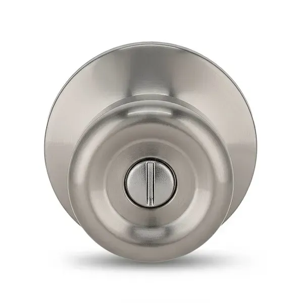 Tulip Privacy Door Knob 2-3/8" and 2-3/4" Backset Grade 3 Satin Nickel
