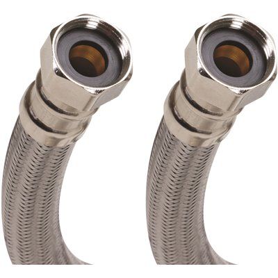 Fluidmaster 3/4" FIP X 3/4" FIP X 24" L Stainless Steel Water Heater Connector