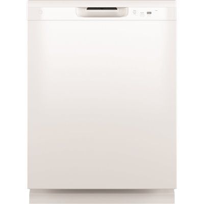 GE 24 in. Front Control SmartHQ Built-In Tall Plastic Tub Dishwasher with Dry Boost Technology, 59 dBA, White