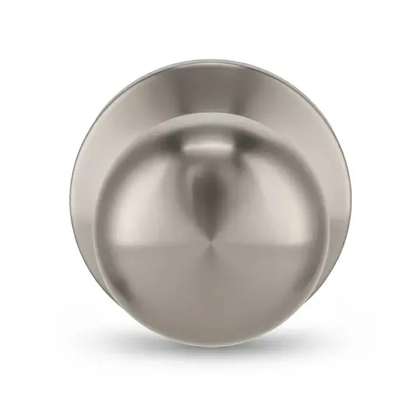 Shield Security Flat Ball Dummy Door Knob In Satin Nickel