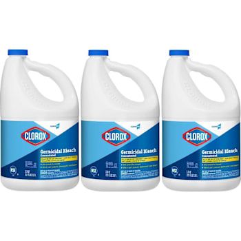 Clorox Germicidal Bleach, Concentrated, Cloroxpro, 121 Ounce Bottle, Case Of 3
