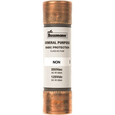 Cooper Bussmann 20 Amp Brass Cartridge Fuses, Package Of 2