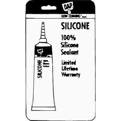DAP Silicone 2.8 Oz Clear Window, Door, And Siding Sealant