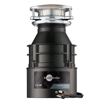 InSinkErator Badger 5 Series 1/2 HP Garbage Disposer, Dura-Drive Induction Motor W/ Power Cord