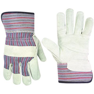 Custom Leathercraft Large Economy Safety Cuff General Purpose Gloves