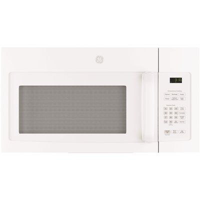 GE 1.6 cu. ft. Over The Range Top Recirculation Vent Microwave, White