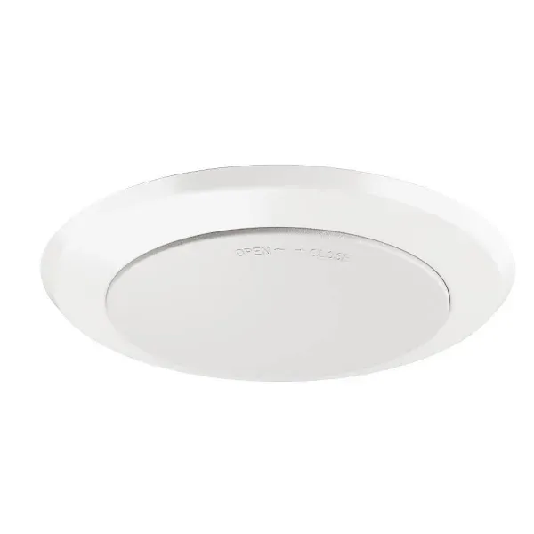 Seasons 7 In. Round 12w Dimmable Integrated LED Surface Mount Disk Light, 5 CCT Selectable, White