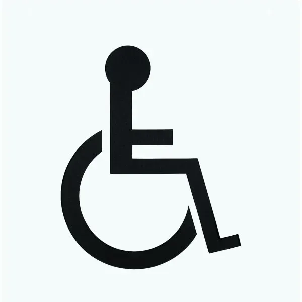 Hy-Ko "Handicap Access" Wheelchair Symbol Parking Lot Stencil, 24-1/2 X 24-1/2"
